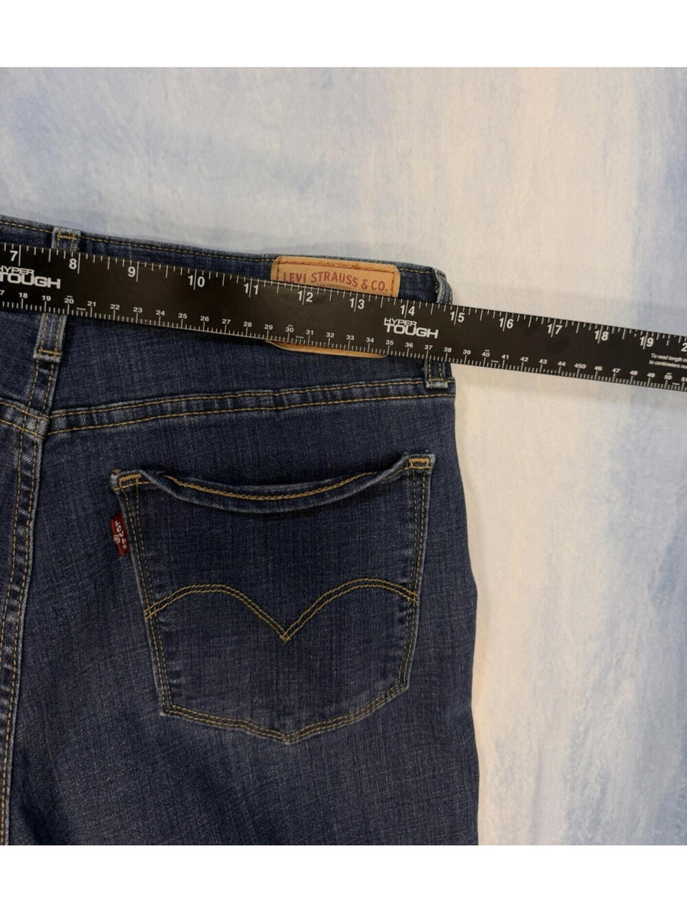 Levis 725 High Rise Bootcut Jeans 32 Women's Dark Blue Wash Size 32 - Picture 15 of 16